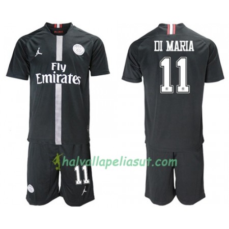 Jalkapallo Pelipaidat Paris Saint Germain Di Maria 11 Jodan Musta Lasten 3 Paita 2018-2019 Lyhythihainen